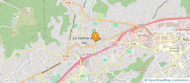 localisation de l'entreprise VOLT CENTRAL à LA VALETTE-DU-VAR