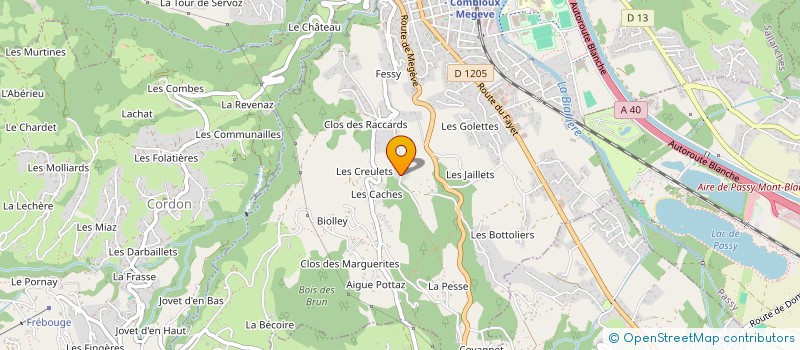 localisation de l'entreprise VOLT ELEC à SALLANCHES
