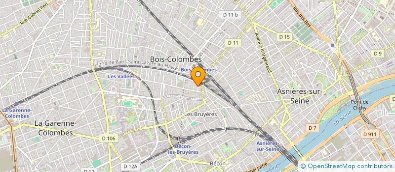 localisation de l'entreprise VOLT ELEC à BOIS-COLOMBES