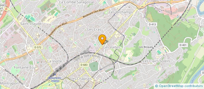 localisation de l'entreprise VOLT ELEC' à BESANCON