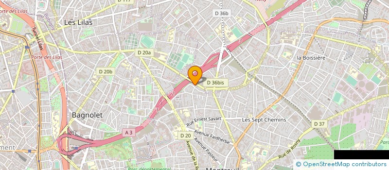 localisation de l'entreprise VOLT FACE à MONTREUIL