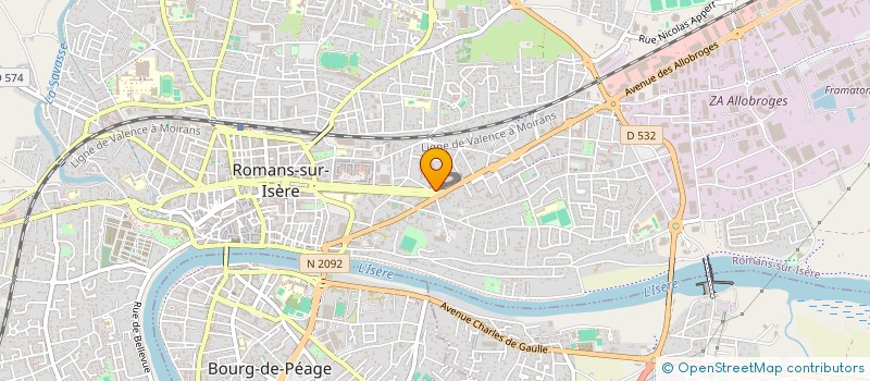 localisation de l'entreprise VOLTA  ROMANS-SUR-ISERE