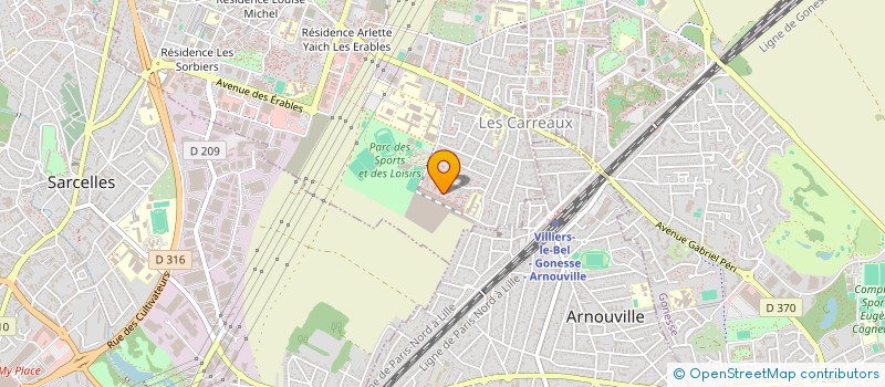 localisation de l'entreprise VOLTA  VILLIERS-LE-BEL