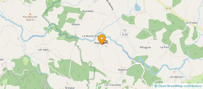 localisation de l'entreprise VOLTA BRIANCE  LA CROISILLE-SUR-BRIANCE