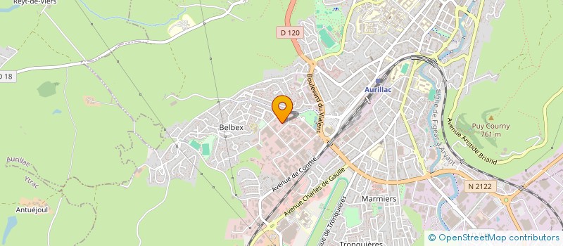 localisation de l'entreprise VOLTA SYNERGIE ELECTRICITE à AURILLAC