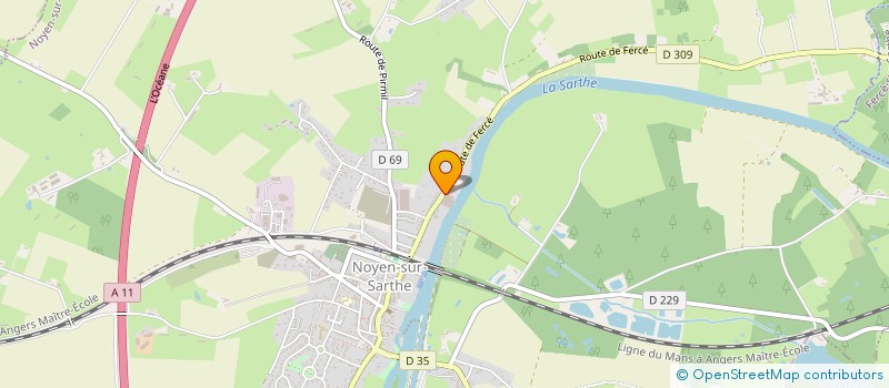 localisation de l'entreprise VOLTA-TECH  NOYEN-SUR-SARTHE