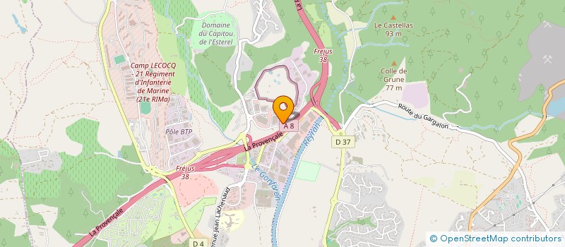 localisation de l'entreprise VOLTAGREEN à FREJUS