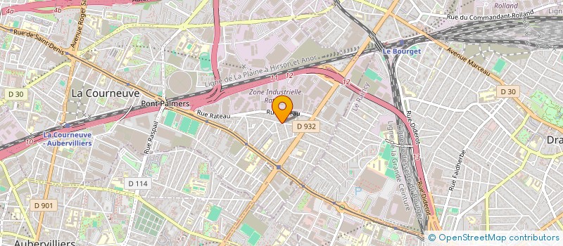localisation de l'entreprise VOLTAIRE 1916 à LA COURNEUVE
