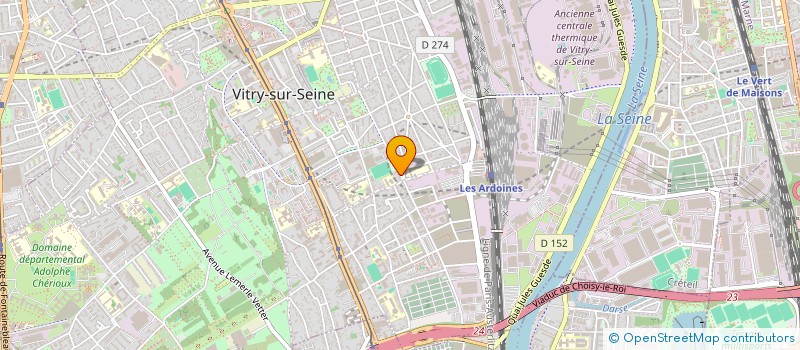 localisation de l'entreprise VOLTAIRE 27  VITRY-SUR-SEINE