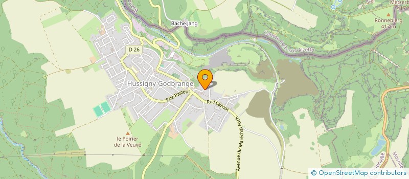 localisation de l'entreprise VOLTAIRE  HUSSIGNY-GODBRANGE