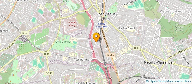 localisation de l'entreprise VOLTAIRE à ROSNY-SOUS-BOIS