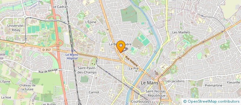 localisation de l'entreprise VOLTAIRE  LE MANS