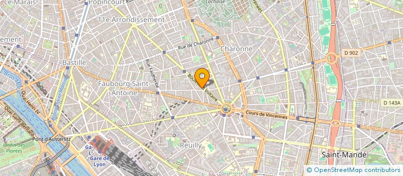 localisation de l'entreprise VOLTAIRE  PARIS