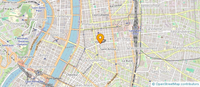 localisation de l'entreprise VOLTAIRE CALL  LYON