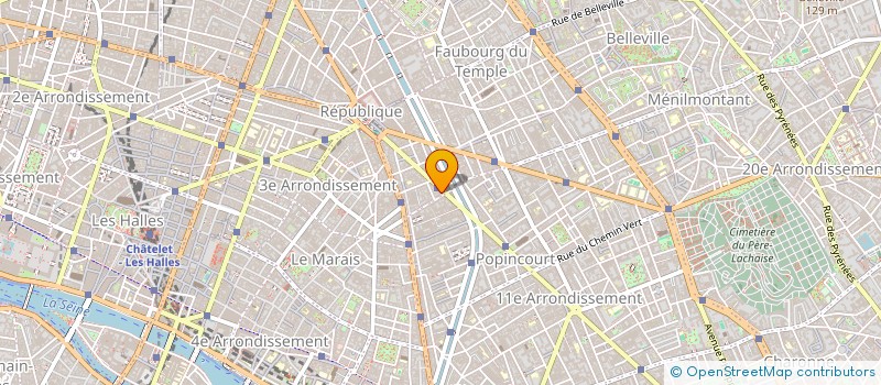 localisation de l'entreprise VOLTAIRE DECOR à PARIS