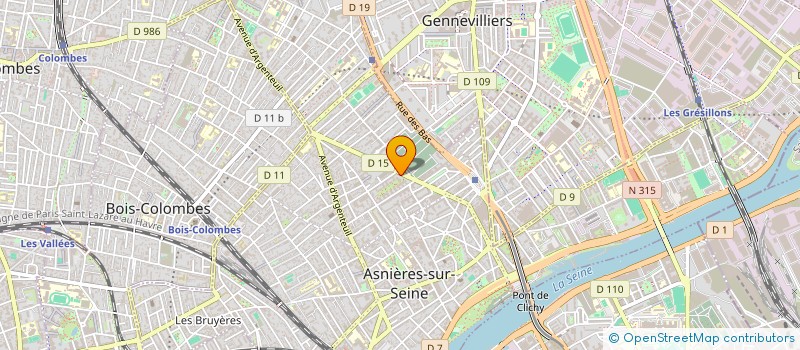 localisation de l'entreprise VOLTAIRE DISTRIBUTION à ASNIERES-SUR-SEINE