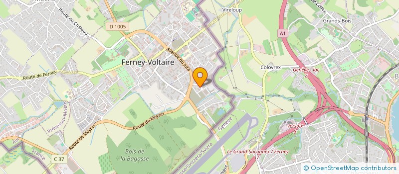 localisation de l'entreprise VOLTAIRE FINANCE à FERNEY-VOLTAIRE