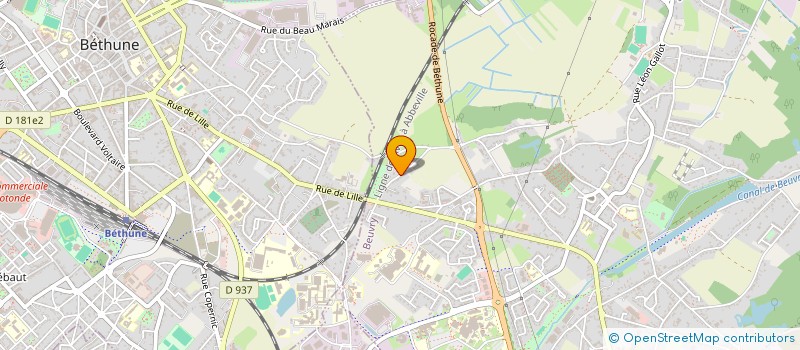 localisation de l'entreprise VOLTAIRE IMMO  BEUVRY