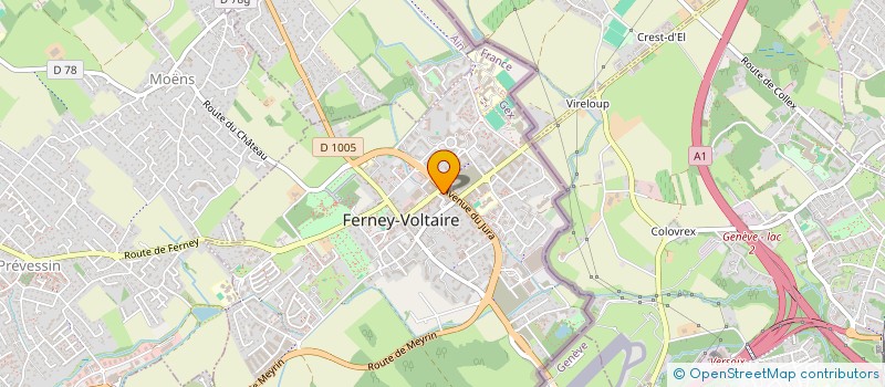 localisation de l'entreprise VOLTAIRE PIZZA SAS à FERNEY-VOLTAIRE
