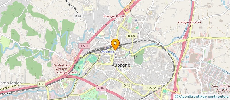 localisation de l'entreprise VOLTAIRE RECORD  AUBAGNE