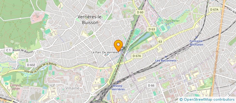 localisation de l'entreprise VOLTAIRE-ROLLINAT à VERRIERES-LE-BUISSON