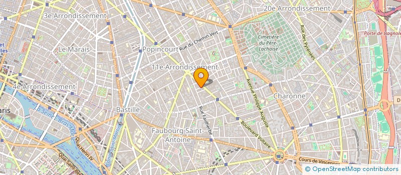 localisation de l'entreprise VOLTAIRE SANITAIRE  PARIS