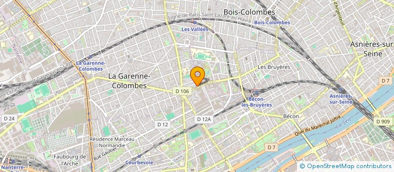 localisation de l'entreprise VOLTAIRE SAS à BOIS-COLOMBES