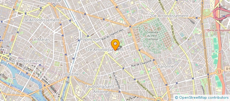 localisation de l'entreprise VOLTAIRE TELECOM à PARIS
