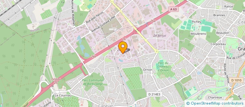 localisation de l'entreprise VOLTANIA à CANEJAN