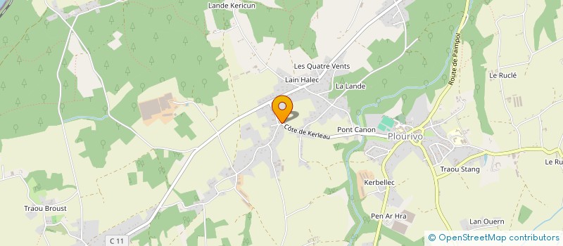 localisation de l'entreprise VOLTE FACE à PLOURIVO