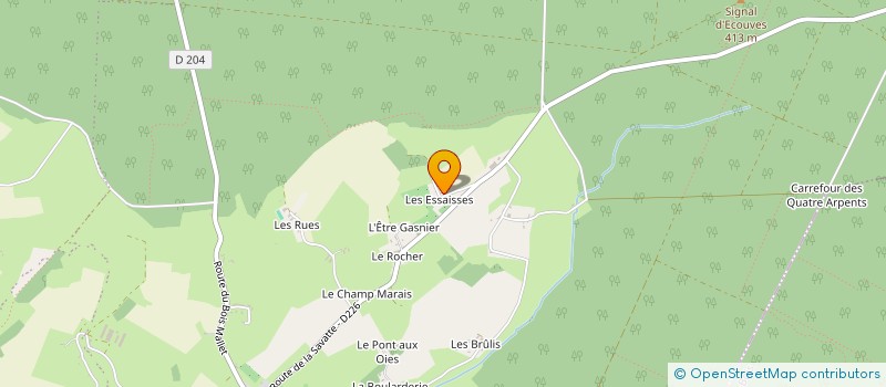 localisation de l'entreprise VOLTE FACE à L'OREE-D'ECOUVES