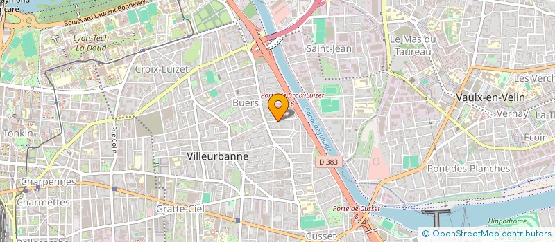 localisation de l'entreprise VOLTE FACE  VILLEURBANNE