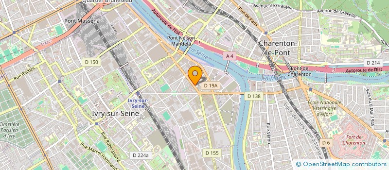 localisation de l'entreprise VOLTEA à IVRY-SUR-SEINE