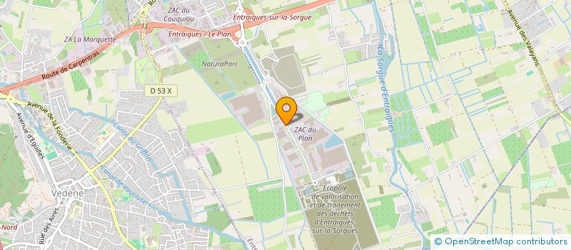 localisation de l'entreprise VOLTERRE  ENTRAIGUES-SUR-LA-SORGUE