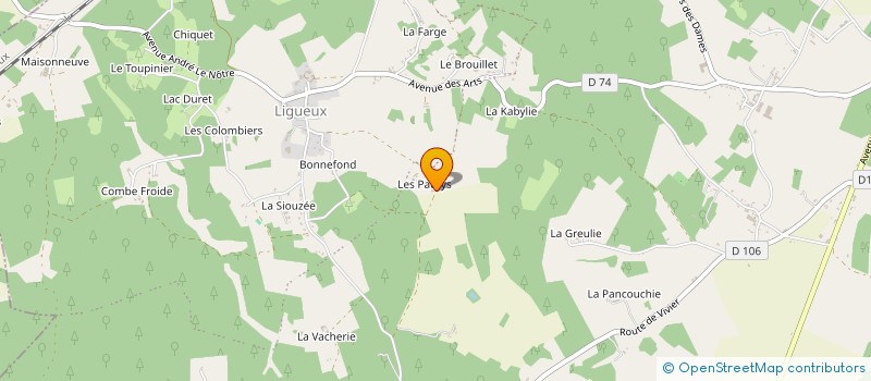 localisation de l'entreprise VOLTPAUTYS  SORGES-ET-LIGUEUX-EN-PERIGORD