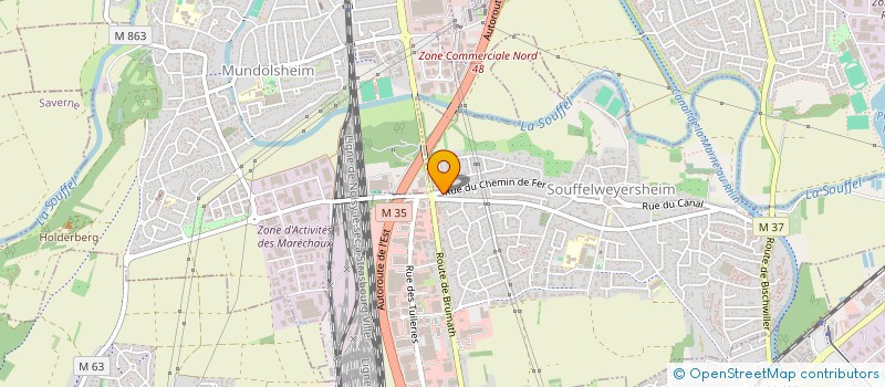 localisation de l'entreprise VOLTZ ALLIANCE  SOUFFELWEYERSHEIM