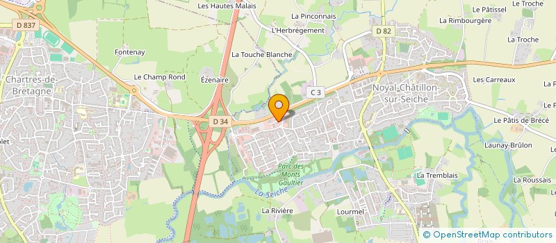 localisation de l'entreprise VOLTZ LOCATION  NOYAL-CHATILLON-SUR-SEICHE
