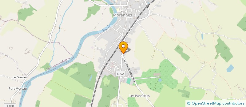 localisation de l'entreprise VOLUBILIS à MORANNES SUR SARTHE-DAUMERAY