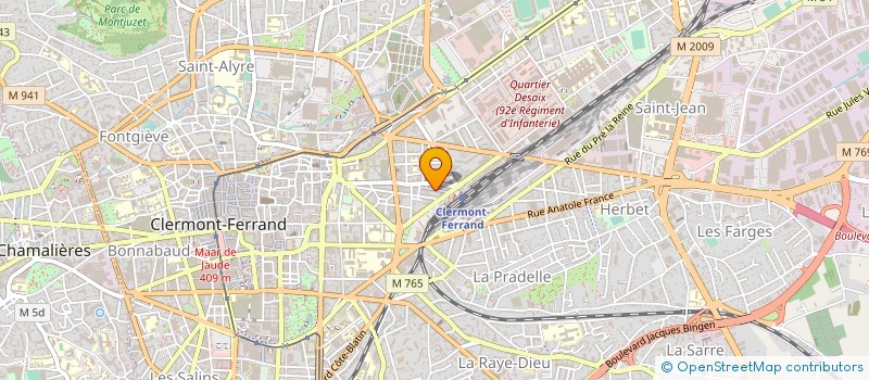 localisation de l'entreprise VOLUBILIS  CLERMONT-FERRAND