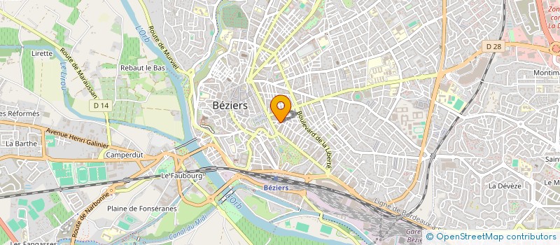 localisation de l'entreprise VOLUBILIS à BEZIERS