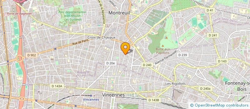 localisation de l'entreprise VOLUBILISS à MONTREUIL
