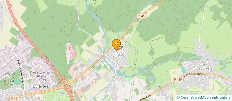 localisation de l'entreprise VOLUM  JEUXEY