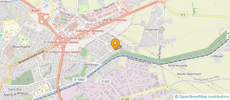 localisation de l'entreprise VOLUMAPRINT à LA ROCHELLE