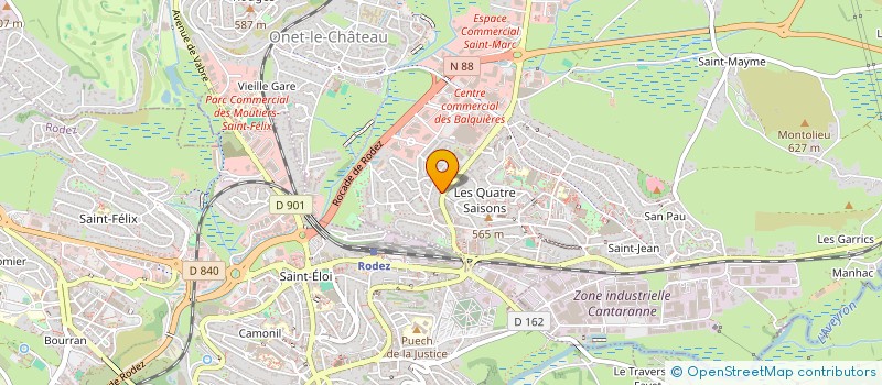 localisation de l'entreprise VOLUME à ONET-LE-CHATEAU