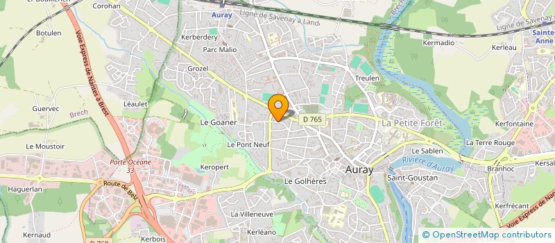 localisation de l'entreprise VOLUME 56 à AURAY