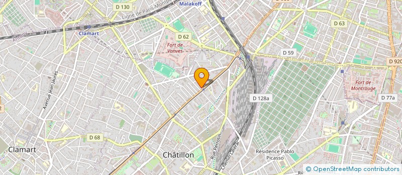 localisation de l'entreprise VOLUME ARCHITECTURE à CHATILLON