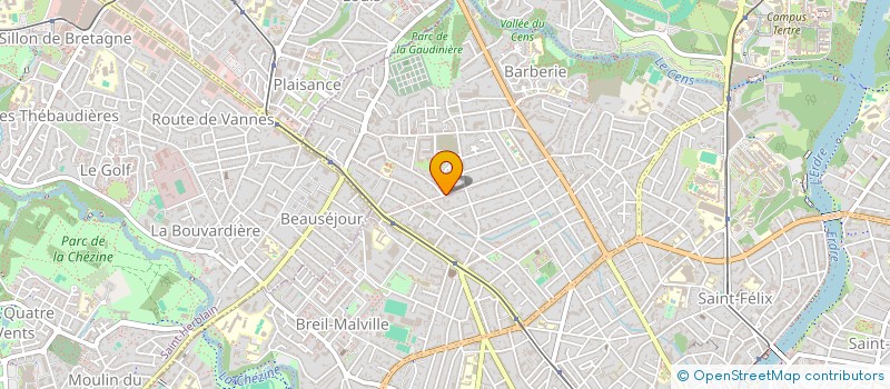 localisation de l'entreprise VOLUME BLEU  NANTES