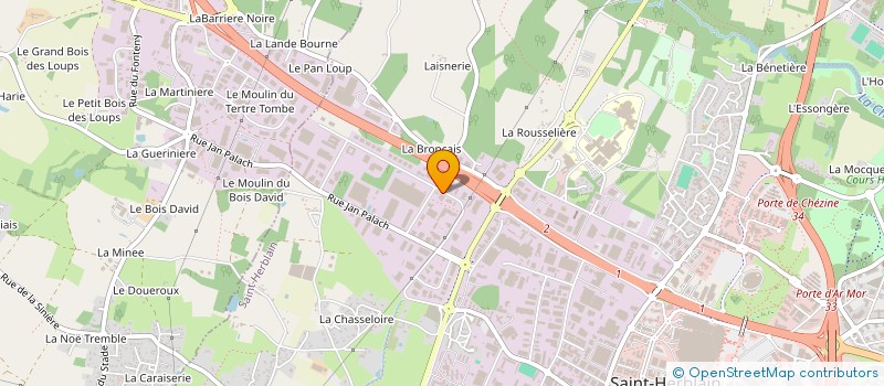 localisation de l'entreprise VOLUME ET COULEURS à SAINT-HERBLAIN