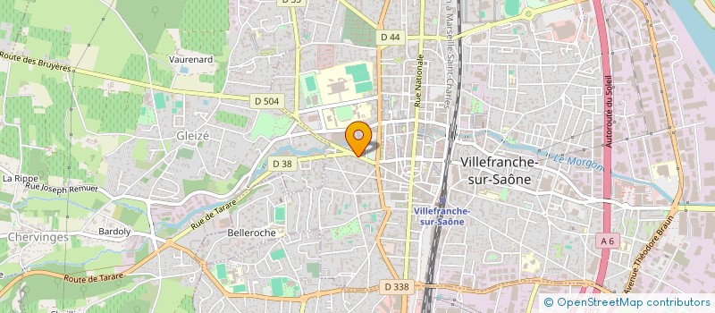 localisation de l'entreprise VOLUME SOUS TRAITANCE ENTREPRISE à VILLEFRANCHE-SUR-SAONE