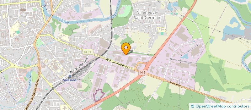 localisation de l'entreprise VOLUME TRANSPORTS à VILLENEUVE-SAINT-GERMAIN